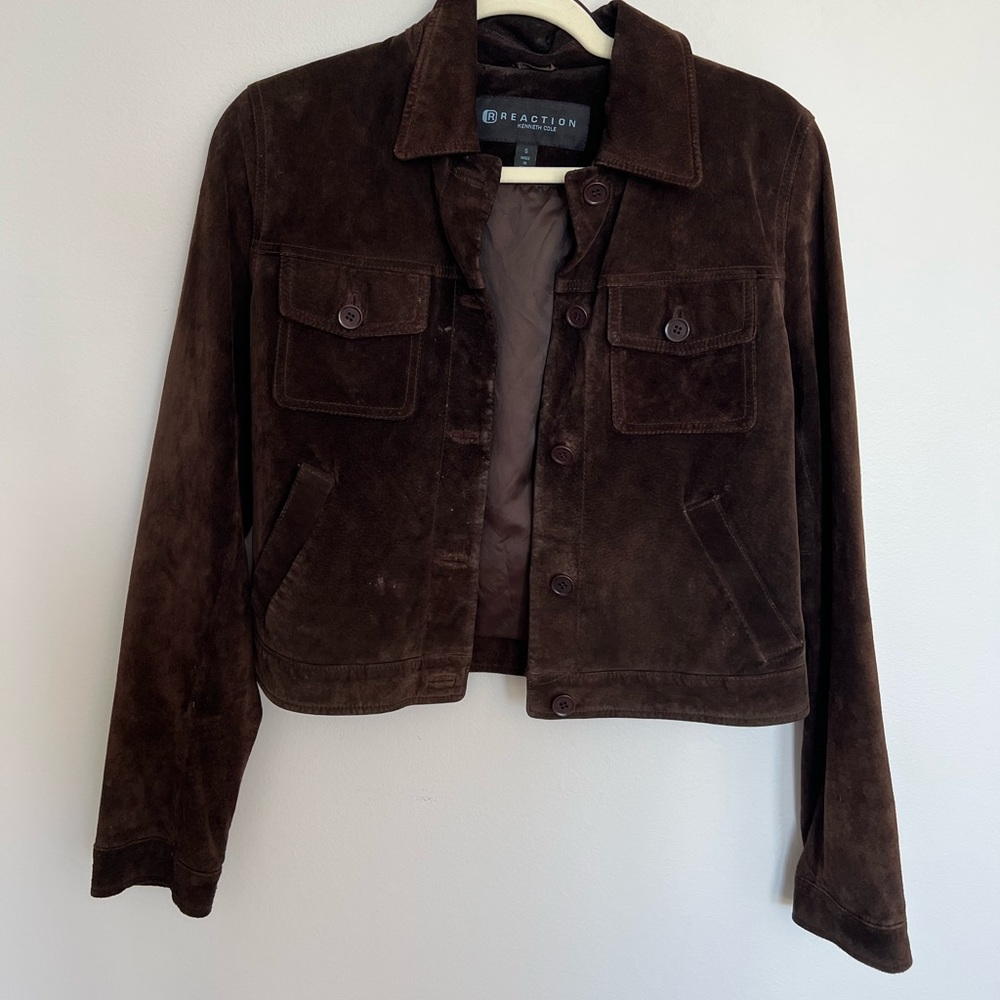 Brown suede jacket
